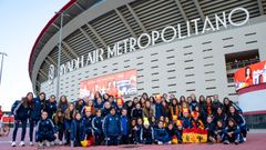 Las canteranas del Real Oviedo, en el Metropolitano