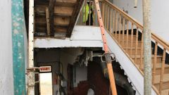 Las obras en el edificio de la asociaci�n de vecinos ya se han retomado