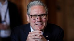 Keir Starmer en una imagen de la cumbre de la semana pasada del G7