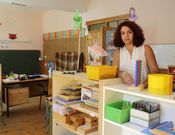 La directora del CRA Amencer ultima los detalles del nuevo curso. 