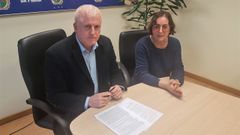 Xos� Lois Pi�eiro, alcalde de A Pobra, y Genoveva Hermo, edila de Deportes.