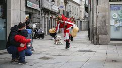 Las pantallas de Xinzo no faltaron en el entroido del ao pasado