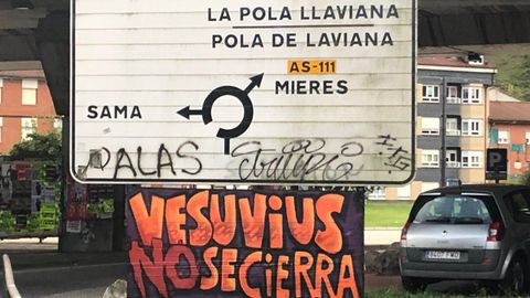 Acampada de los trabajadores de Vesuvius