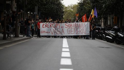 Huelga en Catalu�a.