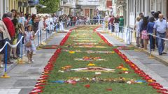 Las alfombras florales de 2019 llenaron las calles de Ares