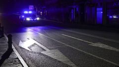 Una patrulla de la Polica Nacional, en Santiago