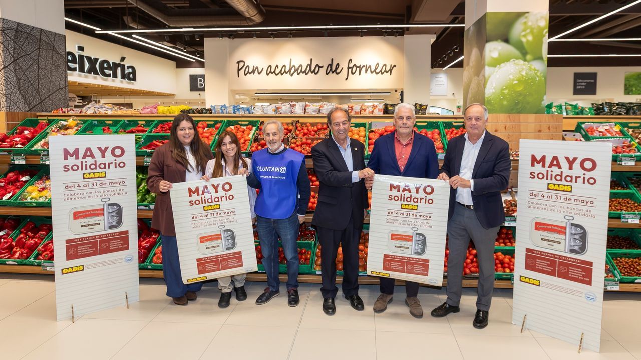 Arranca la 14ª campaña «mayo solidario» de Gadis a favor de 12 bancos de alimentos
