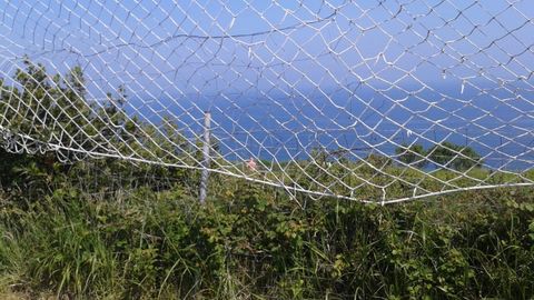 Vista de la zona donde se producen los encuentros, con una persona con el torso desnudo