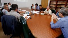 Reuni�n de la junta de portavoces celebrada ayer.