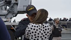 Despedida fragata Crist�bal Col�n