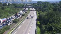 Atasco kilom�trico en la autopista �Y�