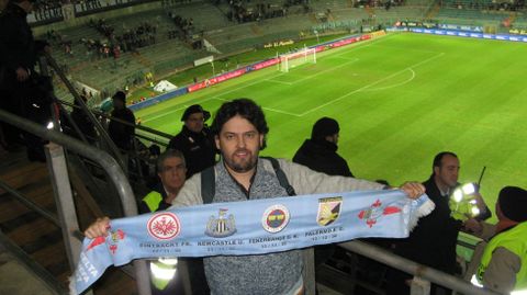 Con el Celta en Palermo en el a�o 2006.
