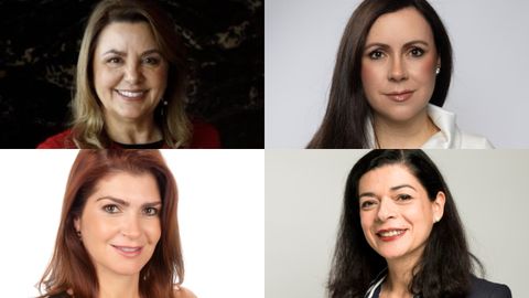 <span lang= gl >De esquerda a dereita, e de arriba abaixo:�Claudia �lvarez,�Carla Angola,�Camila Fern�ndez e�Beatriz Gil</span>