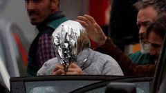 El Chicle, a su salida de la nave de Asados, donde fue localizado el cuerpo de Diana Quer