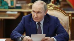 El presidente de Rusia, Vladimir Putin, ayer en Mosc.