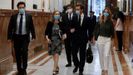 Casado, a su llegada al pleno del Congreso