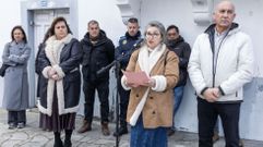 Lectura de manifiesto en la plaza Cabo da Vila de Mux�a