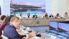 El secretario de Estado Jos� Antonio Santano presidiendo este martes la conferencia sectorial de transportes