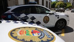 Coches patrulla de la Polic�a Local de Vilagarc�a de Arousa.
