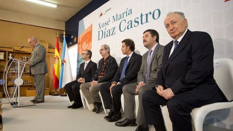 Alonso Montero no 2014 en Guitiriz, co gallo das Letras Galegas a D�az Castro