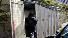 Caseta tras la gasolinera de Beiramar donde viv�a el hombre que apareci� muerto 