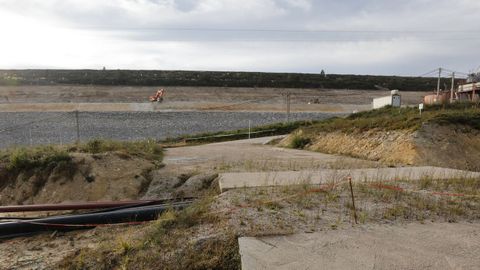 Obras de ampliacin de la balsa de lodos
