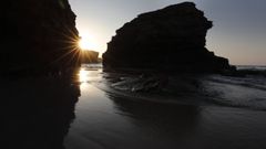 Atardecer en As Catedrais