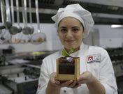 �La remolacha ya no es lo que parece� es el nombre del postre ideado por la joven repostera. 