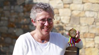 Maribel Mart�nez, portera del equipo femenino de hockey sobre hierba que se hizo con la medalle de oro en los Juegos Ol�mpicos de Barcelona 92.