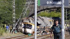 As� fue el accidente ferroviario en O Porri�o