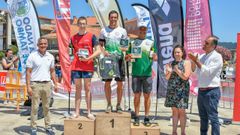 Marcos Vila en lo alto del podio de Poio