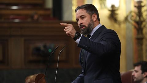 El presidente de Vox, Santiago Abascal, es el l�der peor valorado por los gallegos, con una nota de 1,99