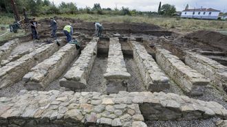 Un aspecto del �horreum� de Proendos durante las excavaciones arqueol�gicas del 2022