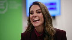 La princesa de Gales, Kate Middleton, visita un hospital en Londres