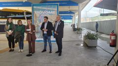 Ethel Vzquez, durante su intervencin en la terminal de buses.
