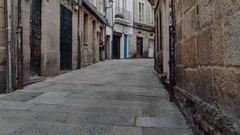 Calle Pizarro, del casco hist�rico de Ourense, donde tuvo lugar el crimen