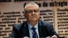 El presidente de Plus Ultra, Julio Mart�nez Sola, en la comisi�n de investigaci�n sobre el caso Koldo, del Senado.