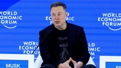 Elon Musk en Davos el pasado mes de enero.