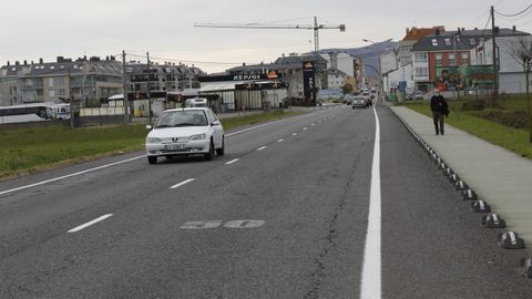 Imagen de archivo de la Avenida de Viveiro, en la entrada de Foz