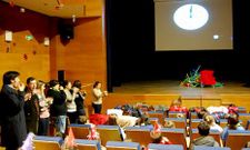En la fiesta de fin de a�o del Nadal l�dico hubo menos ni�os inscritos que el a�o pasado.
