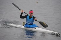 La grovense del Breog�n Natalia Garc�a afina su puesta a punto para el inminente Europeo Sub-23. 