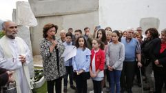 Gelines Trincado, en el acto de homenaje a los fallecidos en el accidente del bus