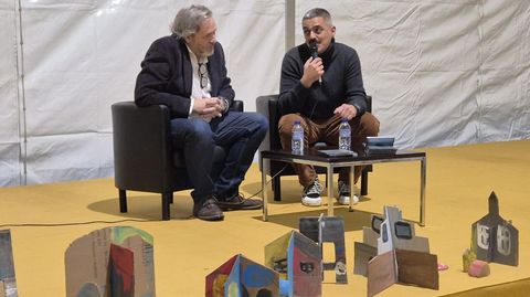 Sergio Moure y Daniel P�rez, durante la presentaci�n