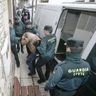 O Chamaco en el momento de ser conducido al juzgado. 