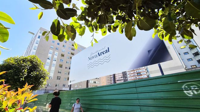 El proyecto Residencial Novo Areal ya se anuncia en el 120 de la calle Areal, en el centro de Vigo.
