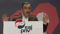 El presidente del PNV, Aitor Esteban, en diciembre en Vitoria.
