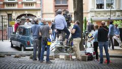 Rodaje de una pel�cula, en una imagen de archivo.