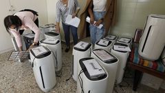 Purificadores de aire adquiridos por el ANPA del CEIP Virxo do Carme de Burela