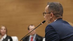 Ra�l D�az Chac�n, presunto asesino de Romina Celeste, durante su juicio.