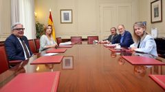 Reuni�n de vocales del Consejo General del Poder Judicial (CGPJ), el pasado septiembre, para negociar los nombramientos de dos magistrados del Tribunal Constitucional.